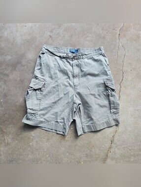 Vintage Polo Ralph Lauren Cargo Shorts Mens Green Military Cotton Paratrooper